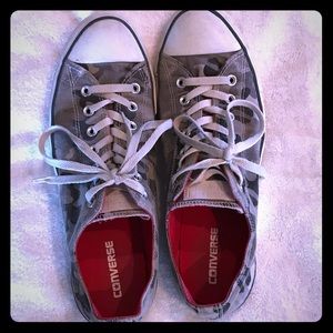 Black/grey camo Converse All-Star sneakers